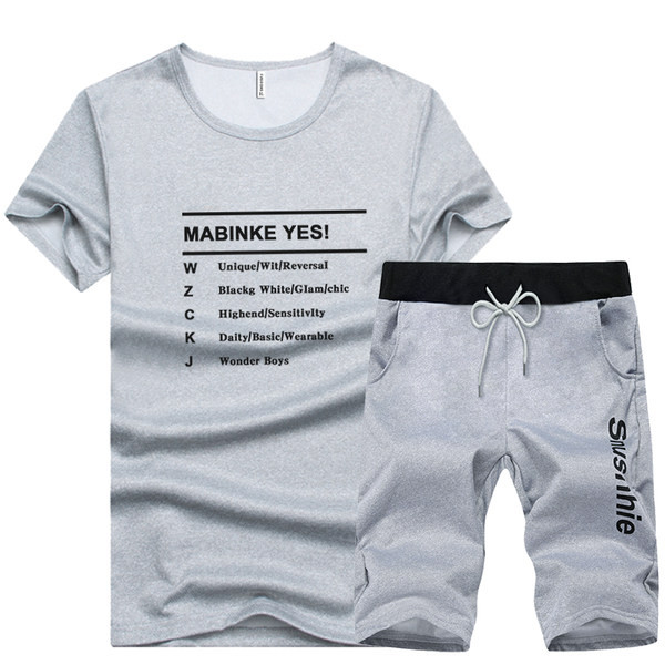 Ανδρικό σετ από δύο μέρη - σορτς και μπλουζάκι