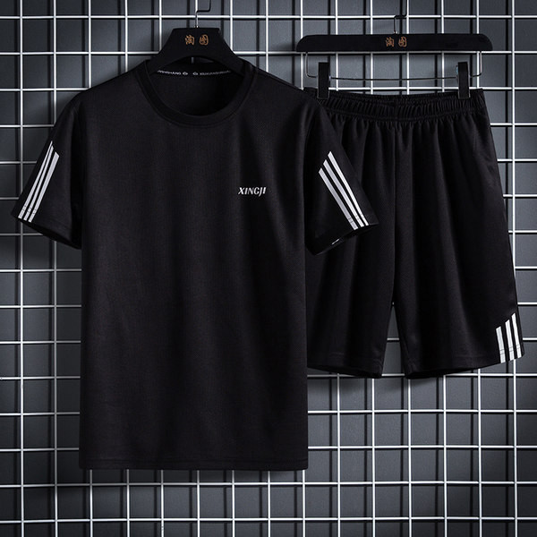 Kahest osast koosnev igapäevane meeste komplekt elastse vöökohaga