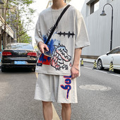 Suvised spordi- ja päevakomplekt meestele - T-särk ja lühikesed püksid