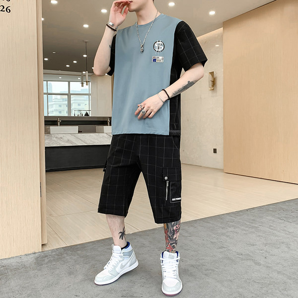 Vīriešu moderns komplekts no divām daļām