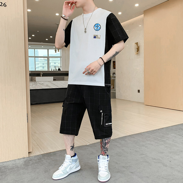 Vīriešu moderns komplekts no divām daļām