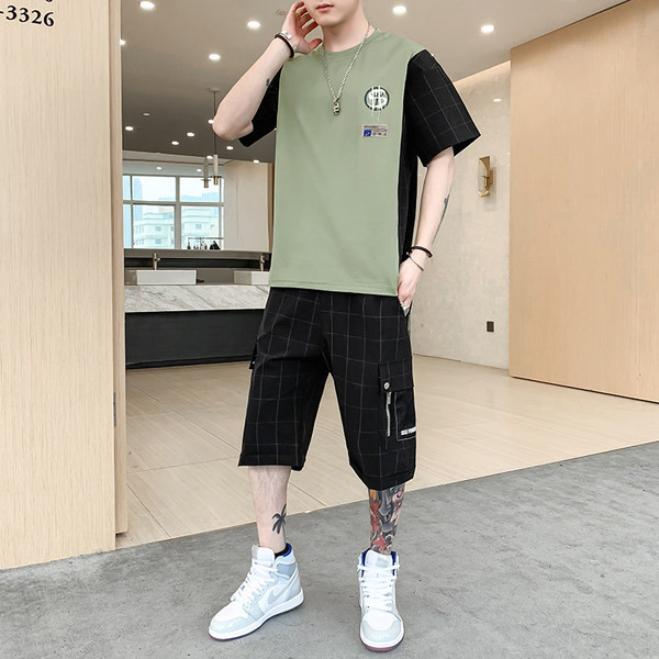 Vīriešu moderns komplekts no divām daļām