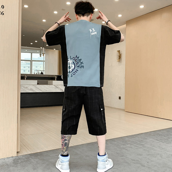 Vīriešu moderns komplekts no divām daļām