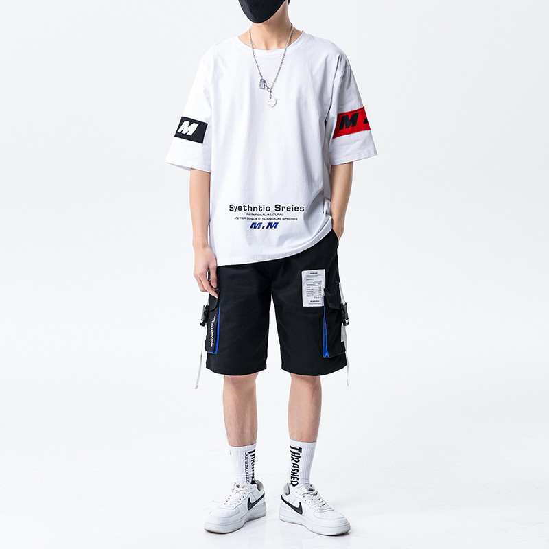 Ljetni dnevni set za muškarce - majica i kratke hlače