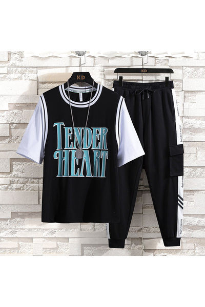 Igapäevane komplekt kirjadega - kahes osas