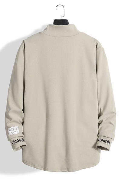 Мъжки спортен екип с дълъг ръкав надпис и джобове