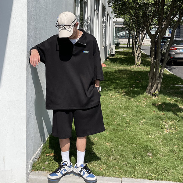 Широк ежедневен сет - блуза с 3/4 ръкав и шорти