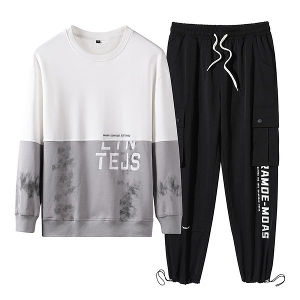 Muški tim iz dva dijela s dugim rukavima i natpisom