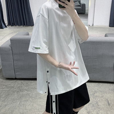 Suvine komplekt meestele - 3/4 varrukatega topp ja vaba lõikega lühikesed püksid