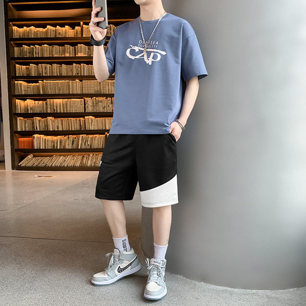 Lühikeste varrukatega kaheosaline meeste suvetiim