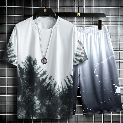 Meeste kaheosaline spordikomplekt - lühikesed püksid ja T-särk