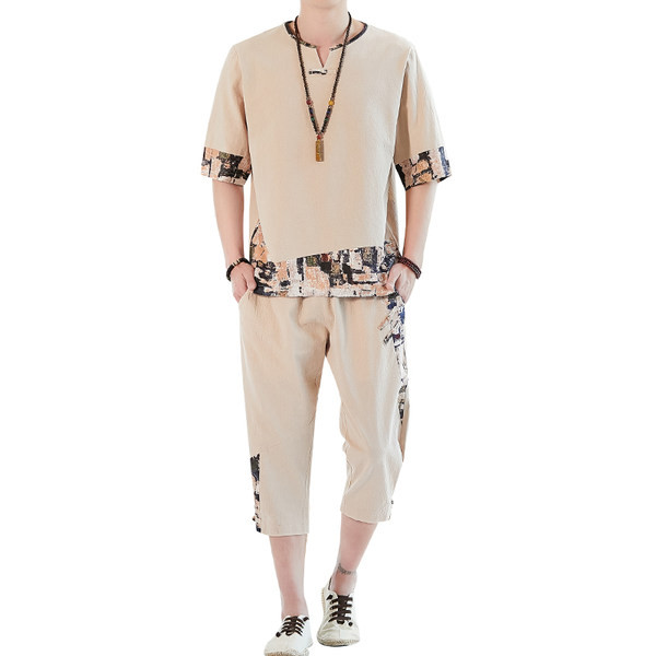 Muški komplet iz dva dijela - majica i hlače 7/8