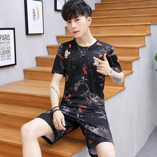 Meeste vabaaja komplekt valge ja must