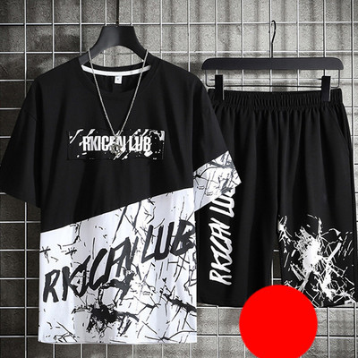 Καθημερινά αθλητικά σετ μπλουζών και παντελόνι με απλικέ