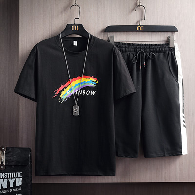 Casual σετ μπλουζών και σορτς σε τρία μοντέλα