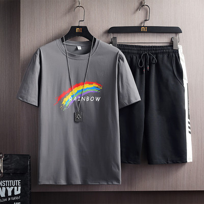 Casual σετ μπλουζών και σορτς σε τρία μοντέλα