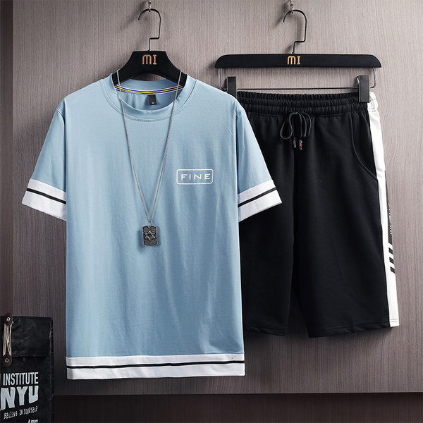 Casual σετ μπλουζών και σορτς σε τρία μοντέλα