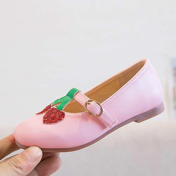 Bērnu ikdienas apavi ar brokātu un sprādzi