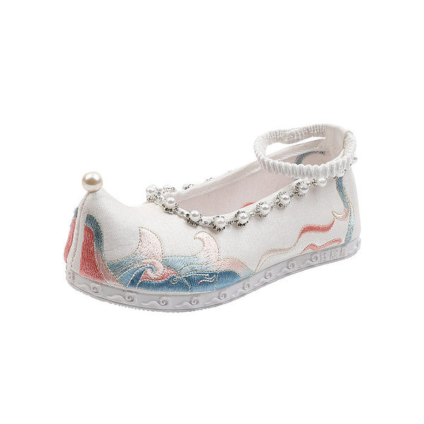 Bērnu apavi ar pērlēm - vairāki modeļi