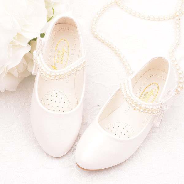 Bērnu ikdienas apavi ar pērļu siksniņu