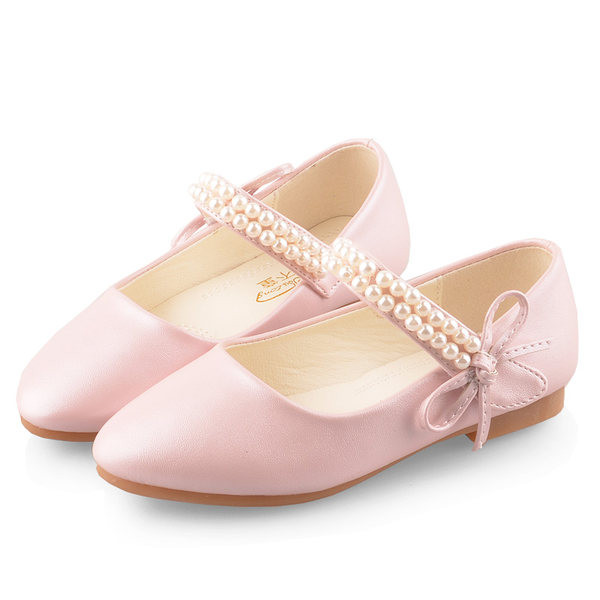 Laste teravatipulised pärlite ja paelaga kingad