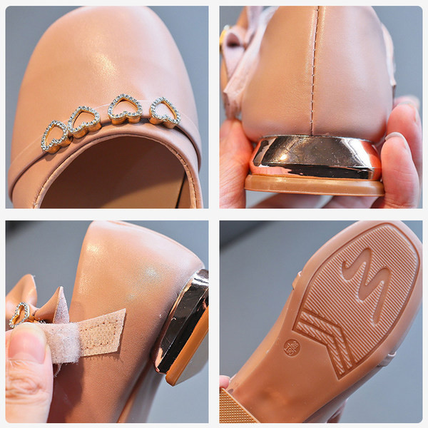 Moodsad laste nahast paelaga kingad