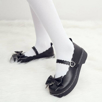 Παιδικά παπούτσια από οικολογικό δέρμα με κορδέλα και μεταλλικό στοιχείο