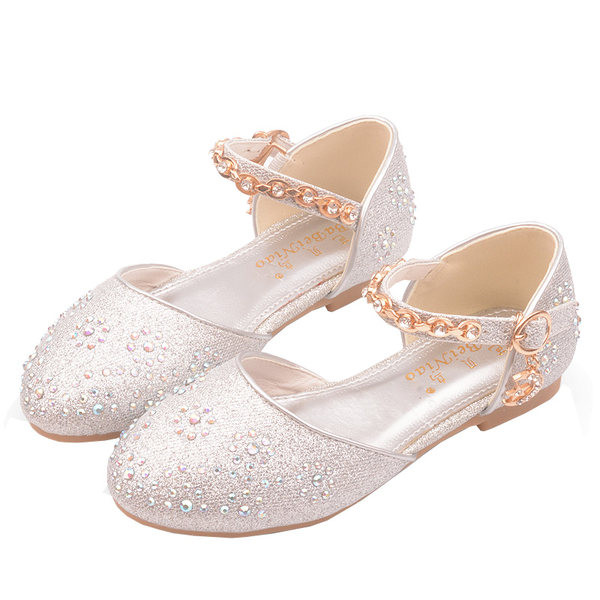 Laste läikivad pandla ja ripatsiga kingad