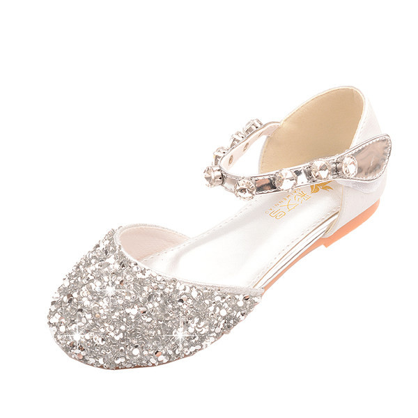 Sjajne dječje cipele s kamenčićima - za djevojčice