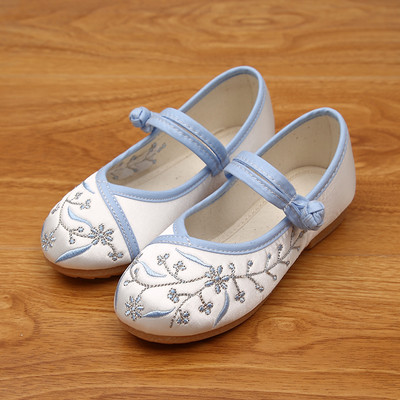 Παιδικά παπούτσια casual κατασκευασμένα από faux δέρμα με κέντημα