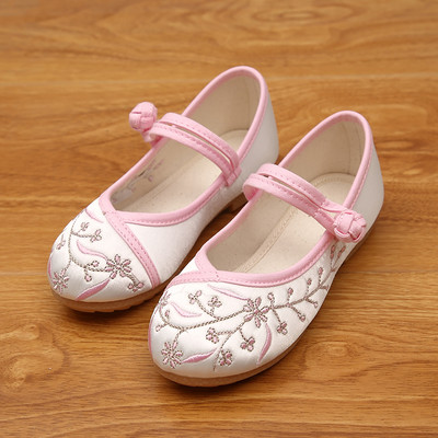 Παιδικά παπούτσια casual κατασκευασμένα από faux δέρμα με κέντημα