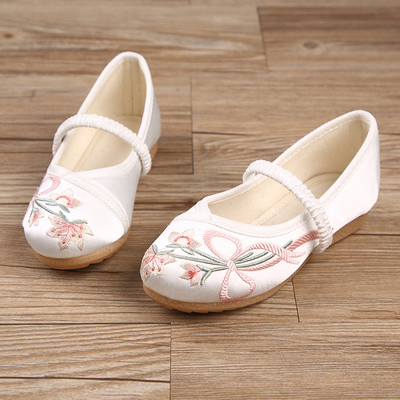 Παιδικά παπούτσια casual κατασκευασμένα από faux δέρμα με κέντημα