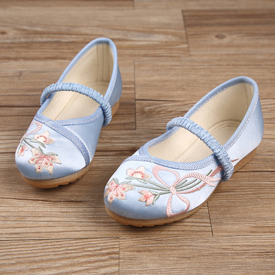 Παιδικά παπούτσια casual κατασκευασμένα από faux δέρμα με κέντημα