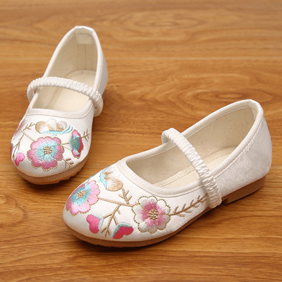 Παιδικά παπούτσια casual κατασκευασμένα από faux δέρμα με κέντημα