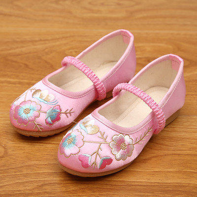 Παιδικά παπούτσια casual κατασκευασμένα από faux δέρμα με κέντημα