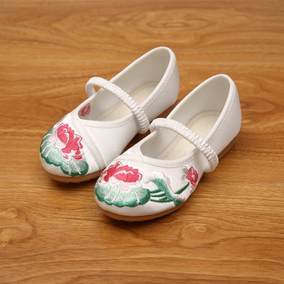 Παιδικά παπούτσια casual κατασκευασμένα από faux δέρμα με κέντημα