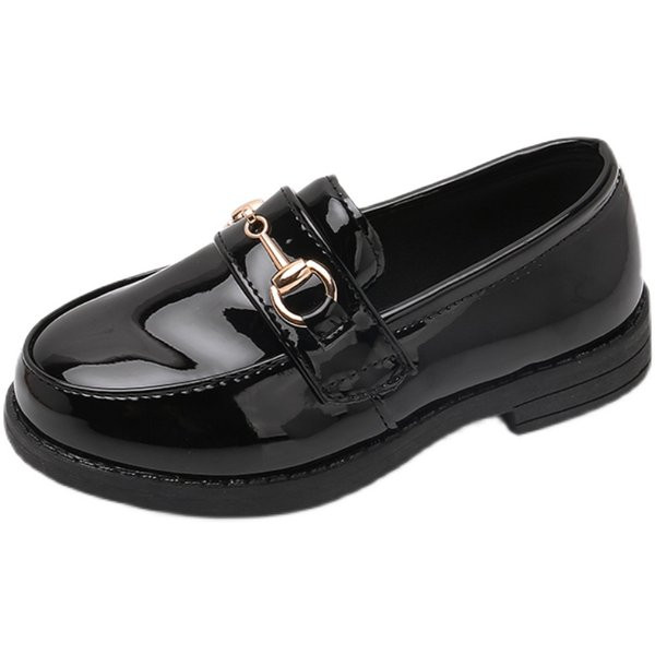 Dječje kožne cipele s metalnim elementom