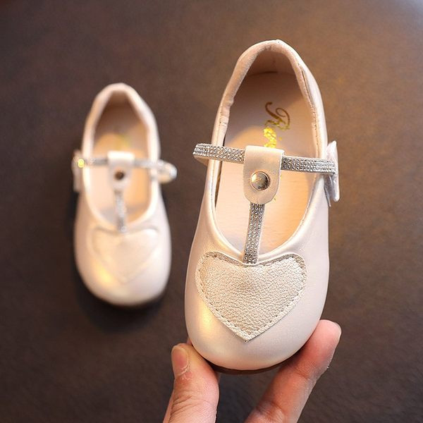 Dječje kožne cipele s kamenčićima i ravnim potplatom