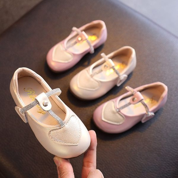 Dječje kožne cipele s kamenčićima i ravnim potplatom