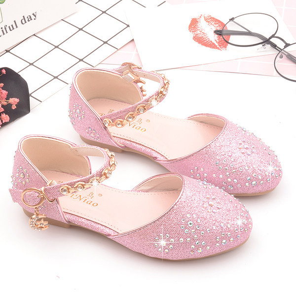 Spīdīgi bērnu apavi ar akmeņiem trīs krāsās