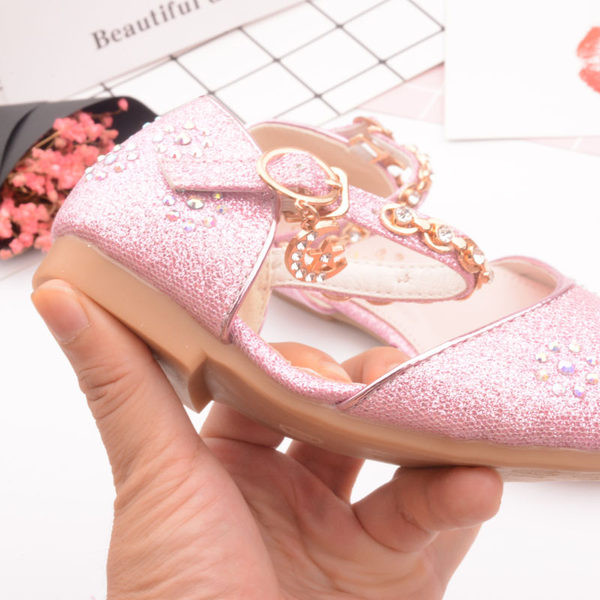 Spīdīgi bērnu apavi ar akmeņiem trīs krāsās