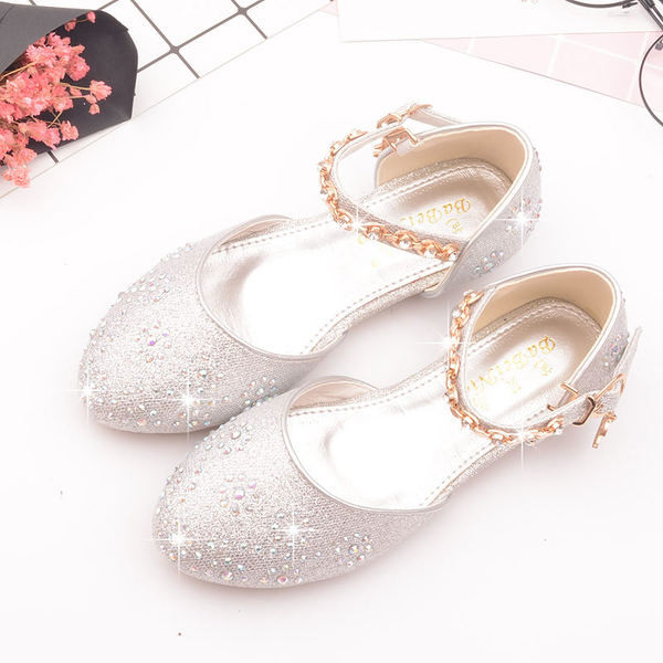 Spīdīgi bērnu apavi ar akmeņiem trīs krāsās