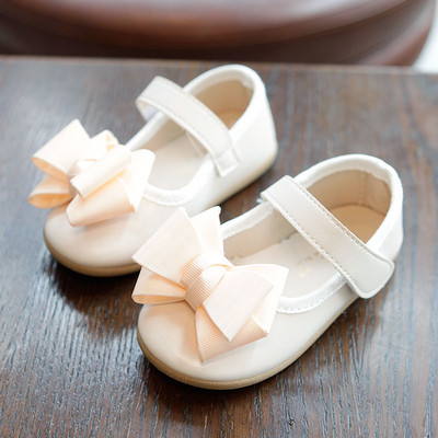 Paela ja lameda tallaga nahast lastejalatsid