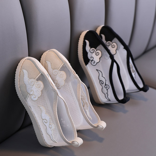 Ikdienas bērnu sieta apavi ar plakanu zoli meitenēm