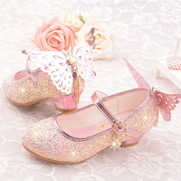 Laste läikivad 3D elemendiga kingad