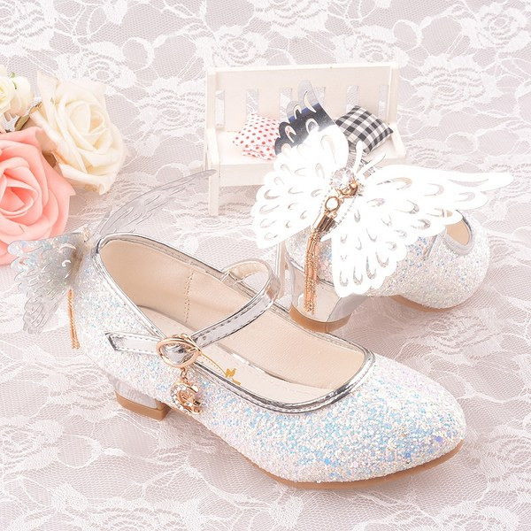 Laste läikivad 3D elemendiga kingad