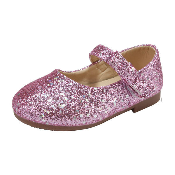 Laisvalaikio vaikiški batai su blizgiomis dalelėmis ir velcro užsegimu