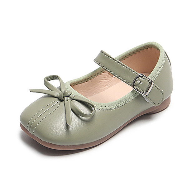 Μοντέρνα έκο δερμάτινα παπούτσια με κορδέλα και αγκράφα