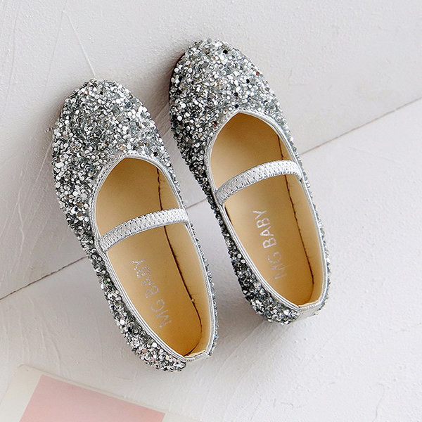 Säravad elastsed lastejalatsid - tüdrukutele