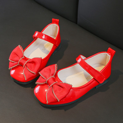 Casual παπούτσια για κορίτσια από οικολογικό δέρμα με κορδέλα